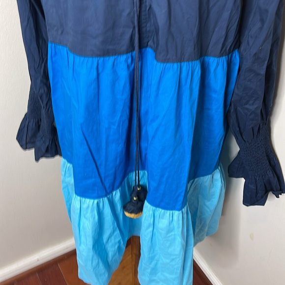 Figue Bella Short Dress Blue Color‎ Block - Picture 10 of 12